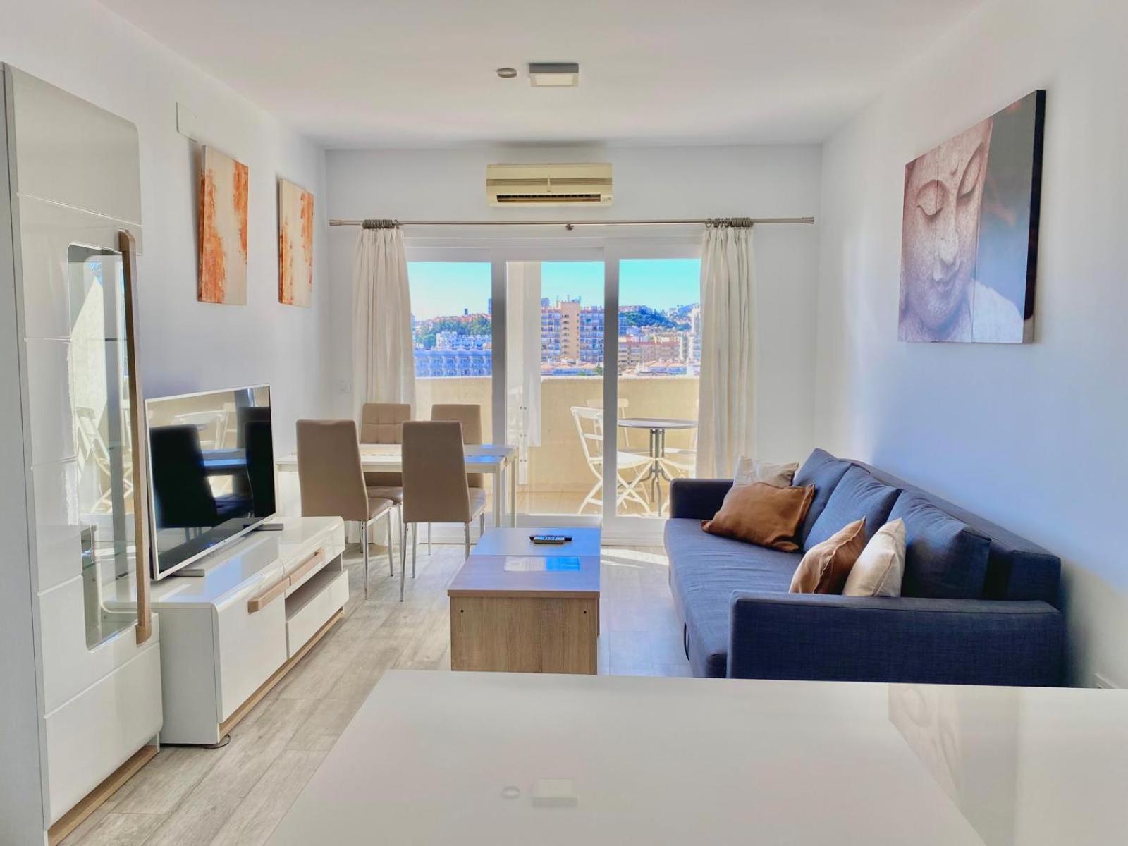 El Estudio De La Playa Benalbeach New 1Bd, Piscinas, Playa Y Vistas Al Mar Ref504 贝纳尔马德纳 外观 照片